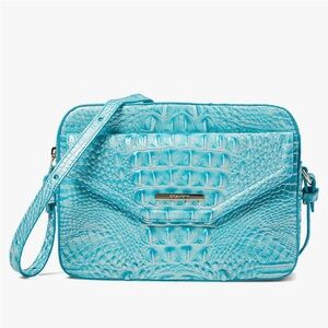 NWOT Brahmin Turqouise Alligator Handbag